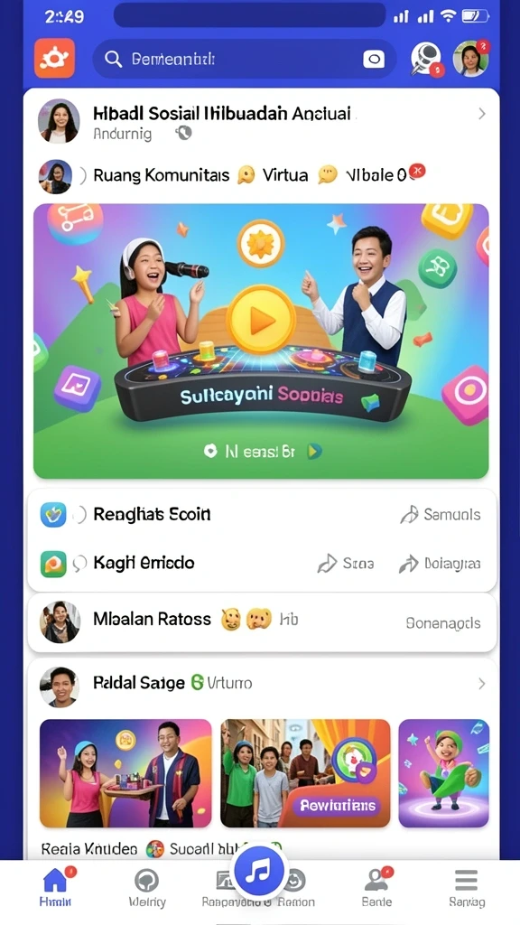 55rp - Tampilan antarmuka utama yang menarik.