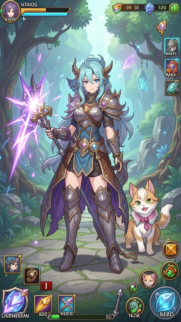 666ff - Screenshot 1: Menampilkan pertempuran seru dalam game.