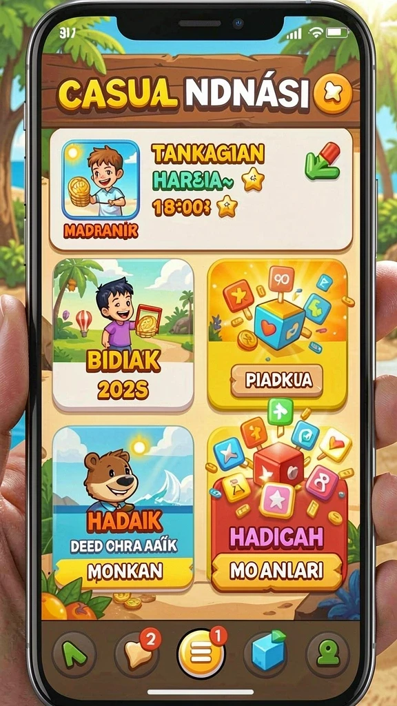 rubah4d - Tampilan awal yang menarik dan intuitif.